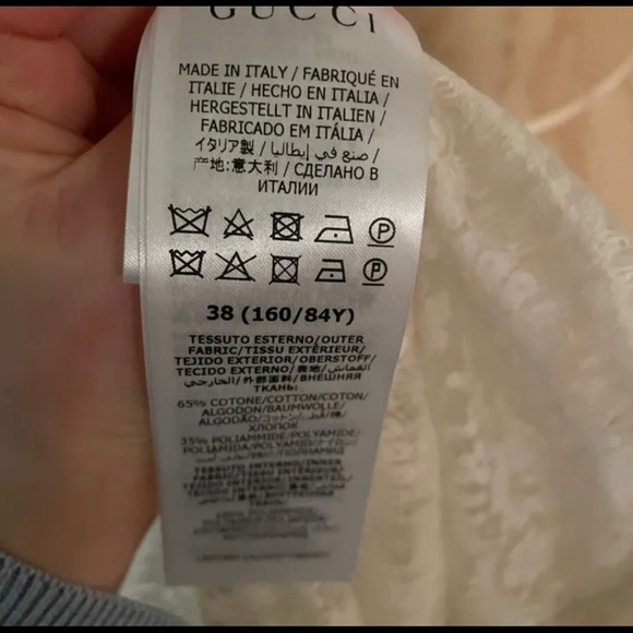 Authentic GUCCI Ruffle Neck Floral Lace Blouse - Picture 7 of 10